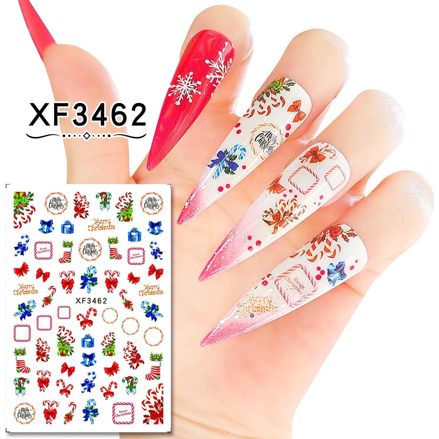 CHS019  New Christmas Stickers Nail Art Decorative Stickers