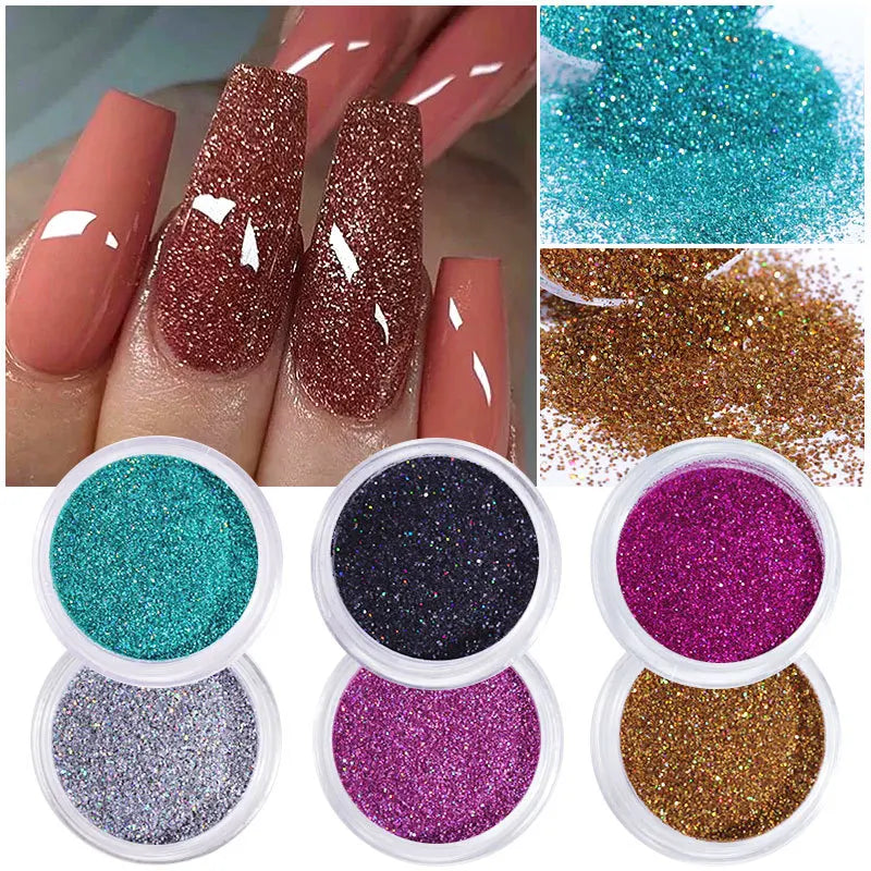 CHS040  new nail powder glitter holiday party beautiful shiny nail decoration star love geometry glitter powder