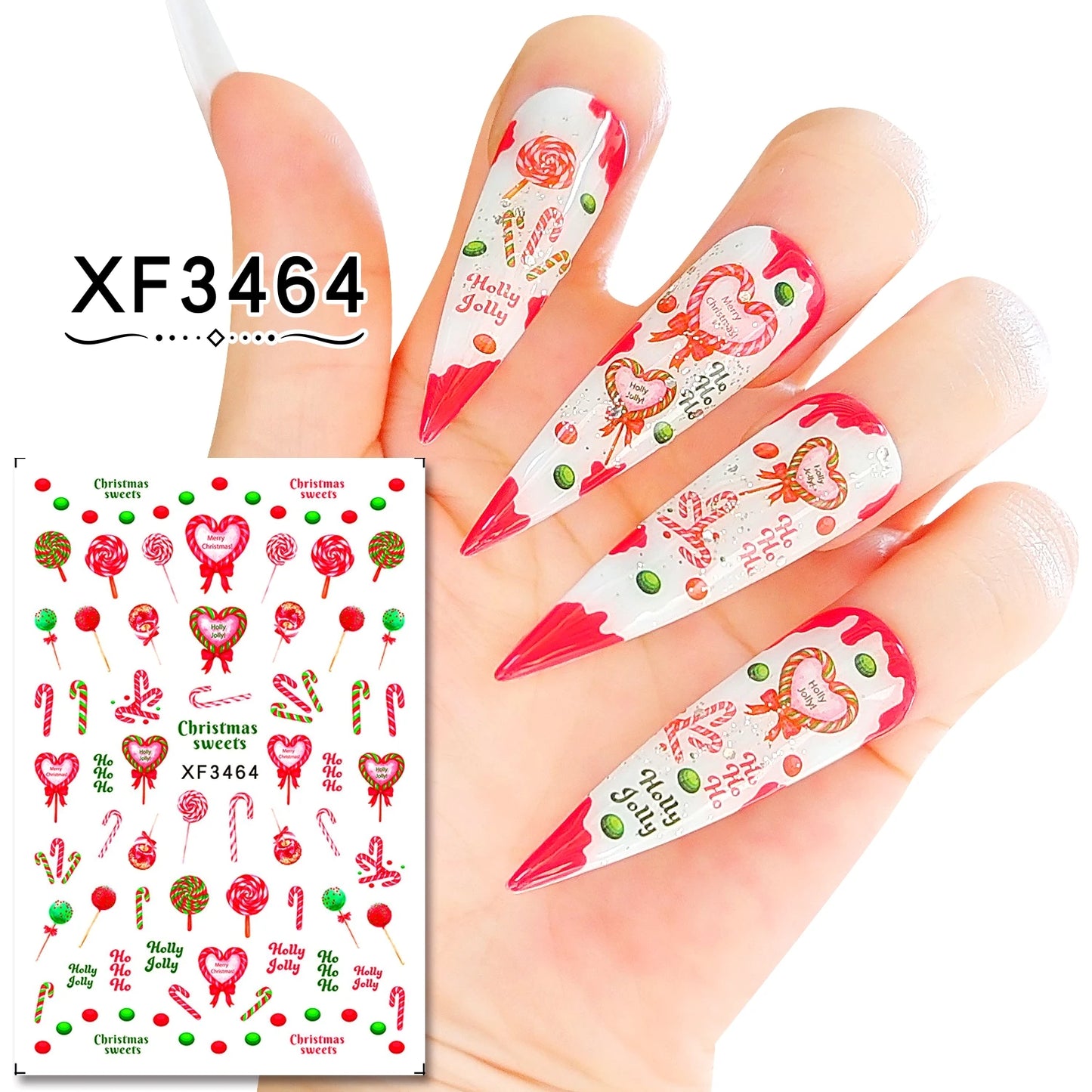 CHS019  New Christmas Stickers Nail Art Decorative Stickers