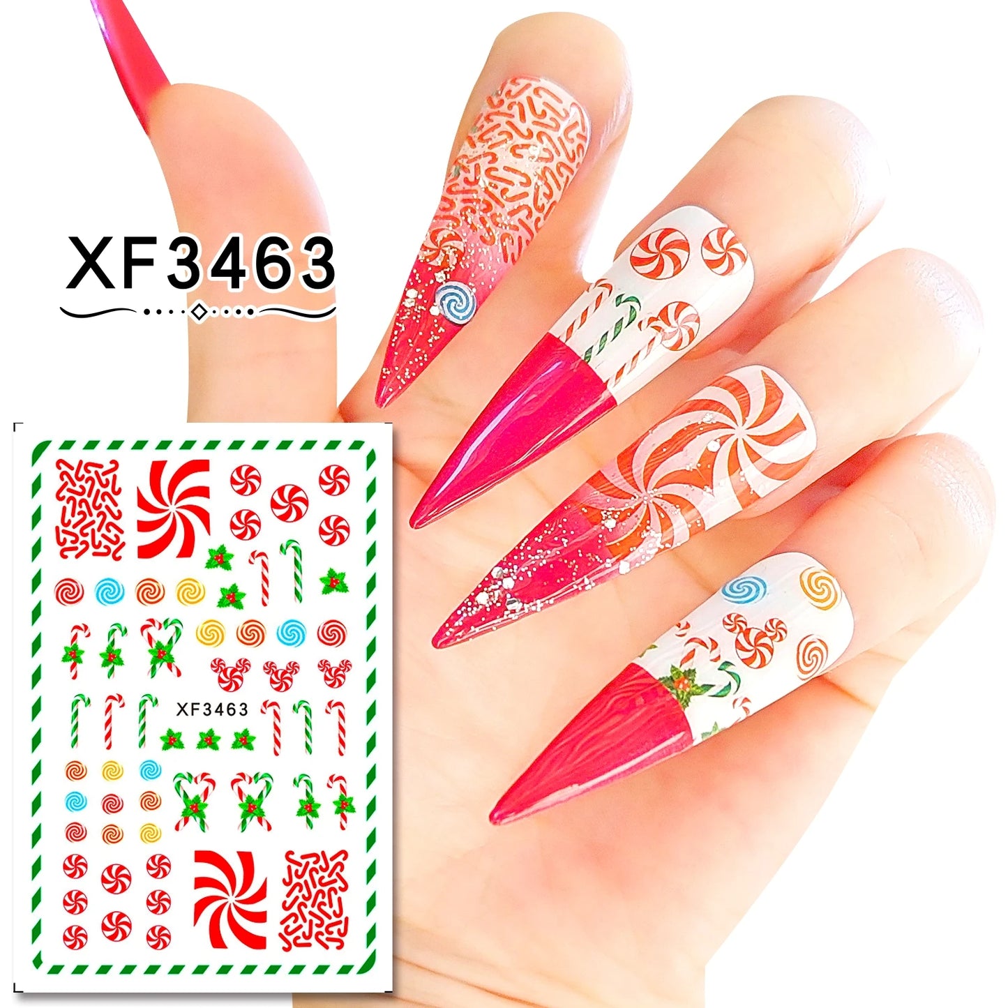 CHS019  New Christmas Stickers Nail Art Decorative Stickers