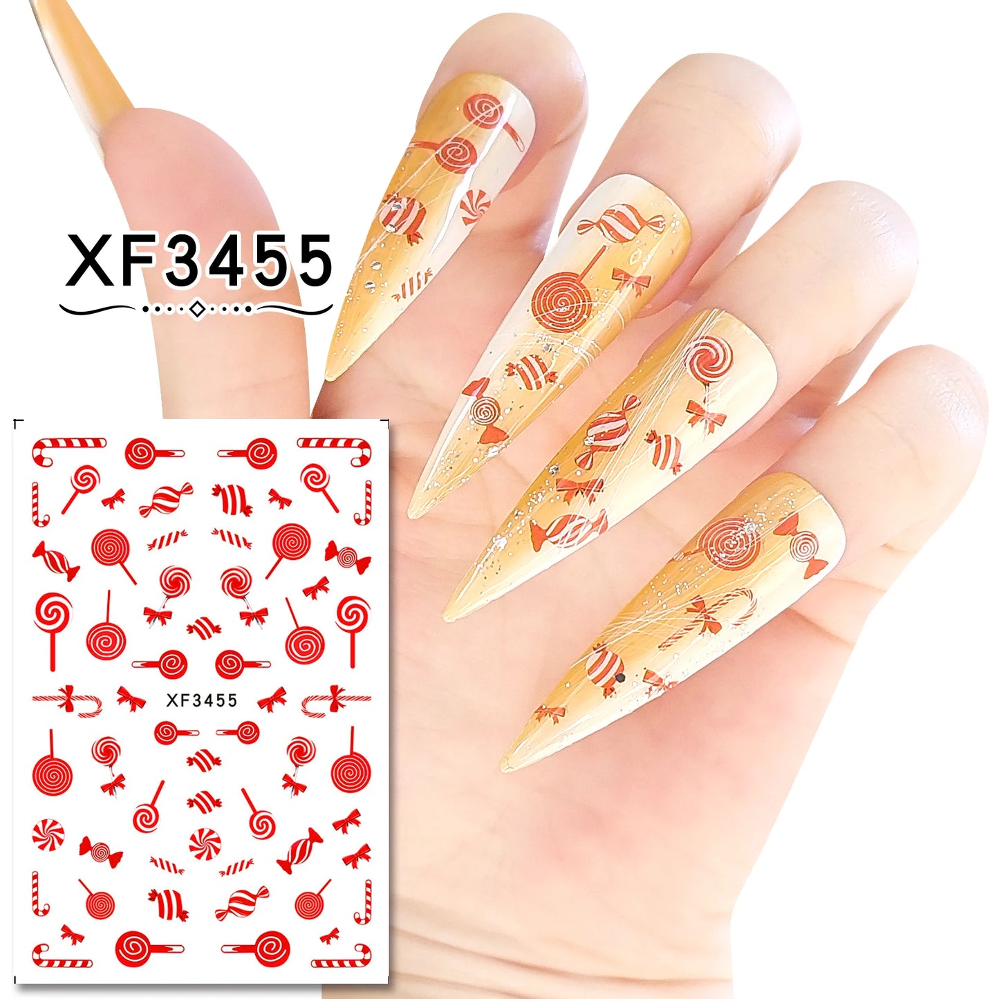 CHS019  New Christmas Stickers Nail Art Decorative Stickers