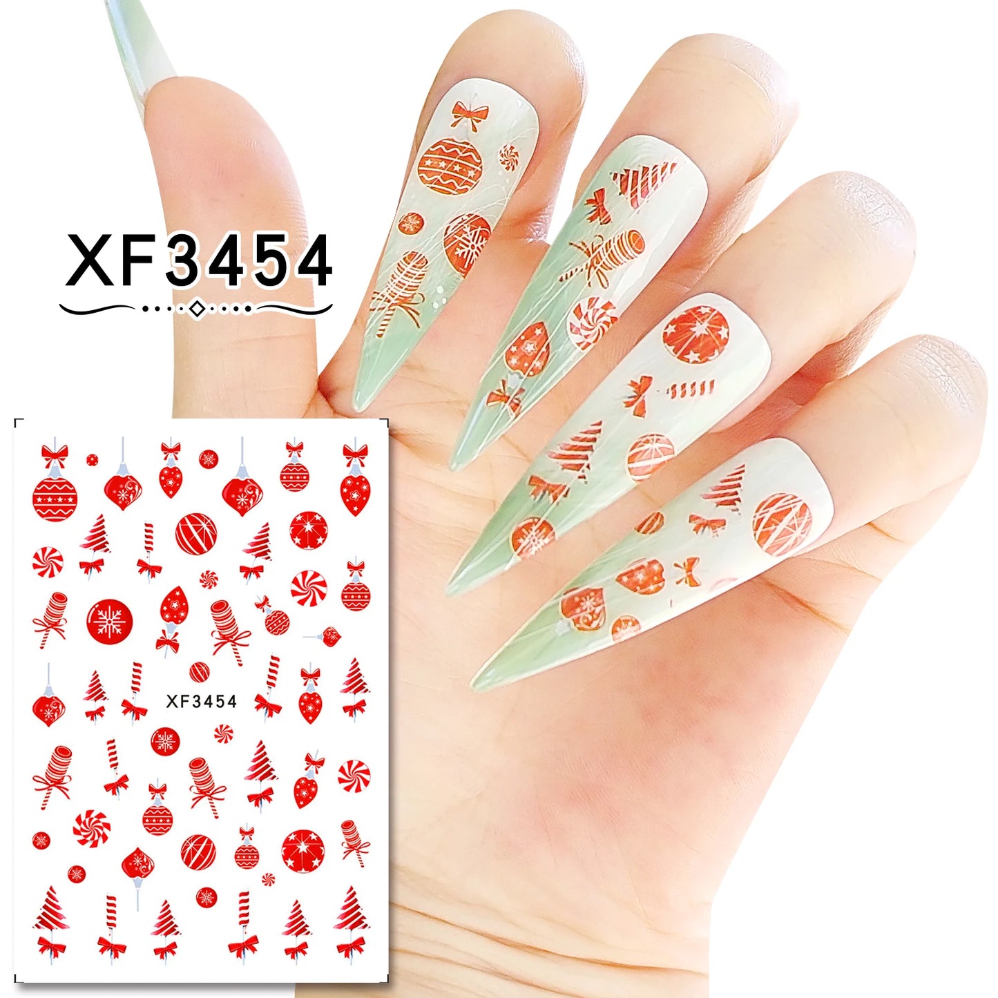 CHS019  New Christmas Stickers Nail Art Decorative Stickers