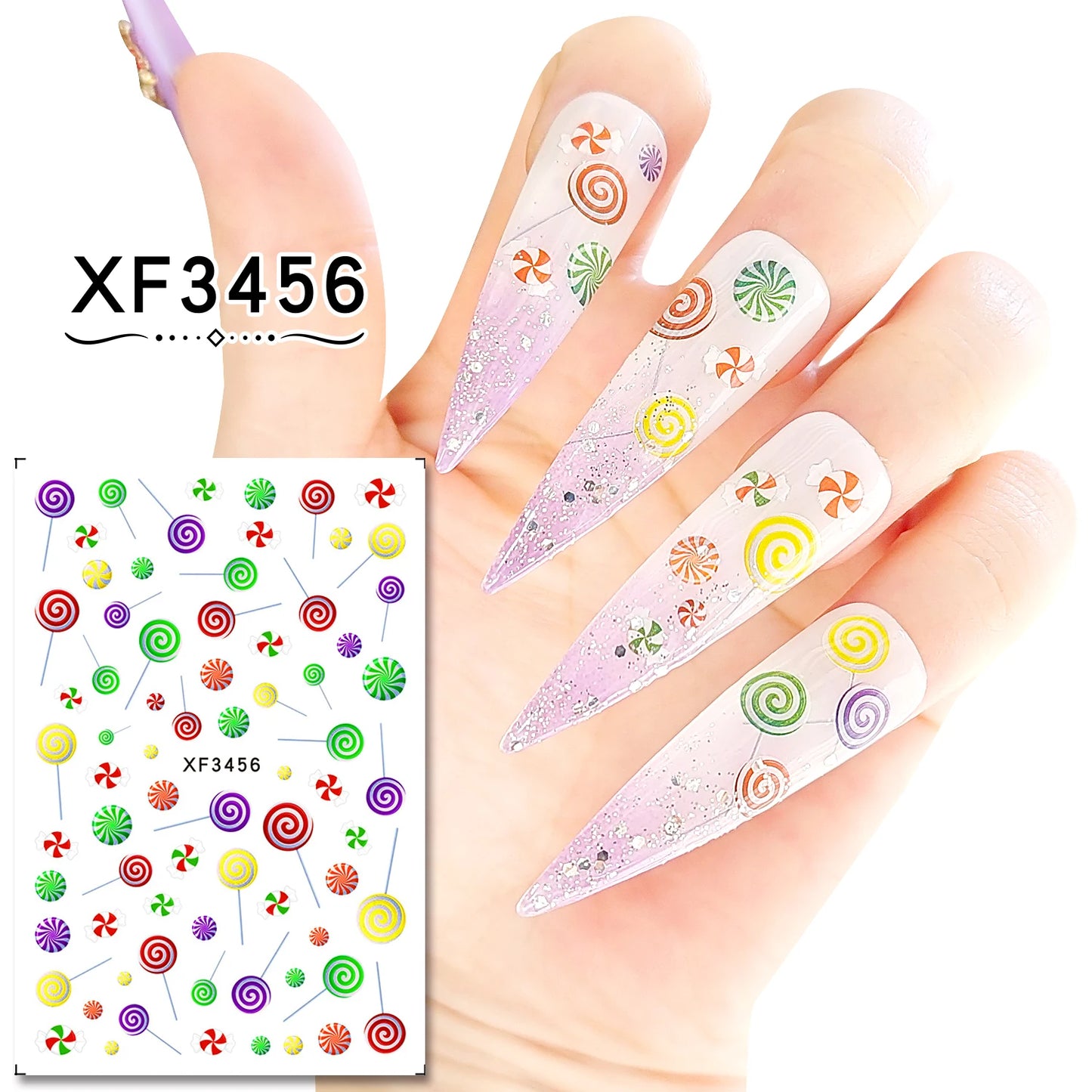 CHS019  New Christmas Stickers Nail Art Decorative Stickers