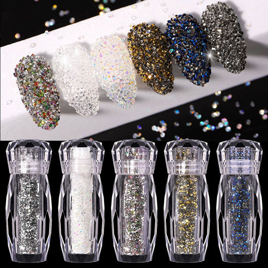 FDMD020 New nail art accessories, magic fairy beads nail stick drill, transparent micro beads micro drill, bottled