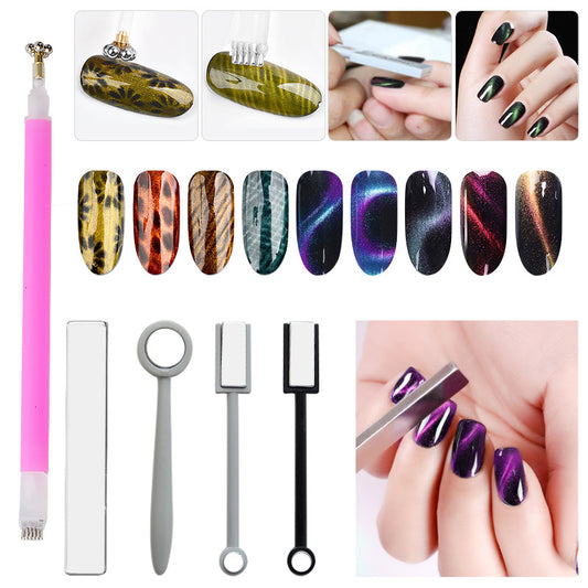 FGMA007 Nail Art Tools, New Cat's Eye Magnet Nail Polish Glue, Fancy Multi-function,  Cat's Eye Magnet Pen