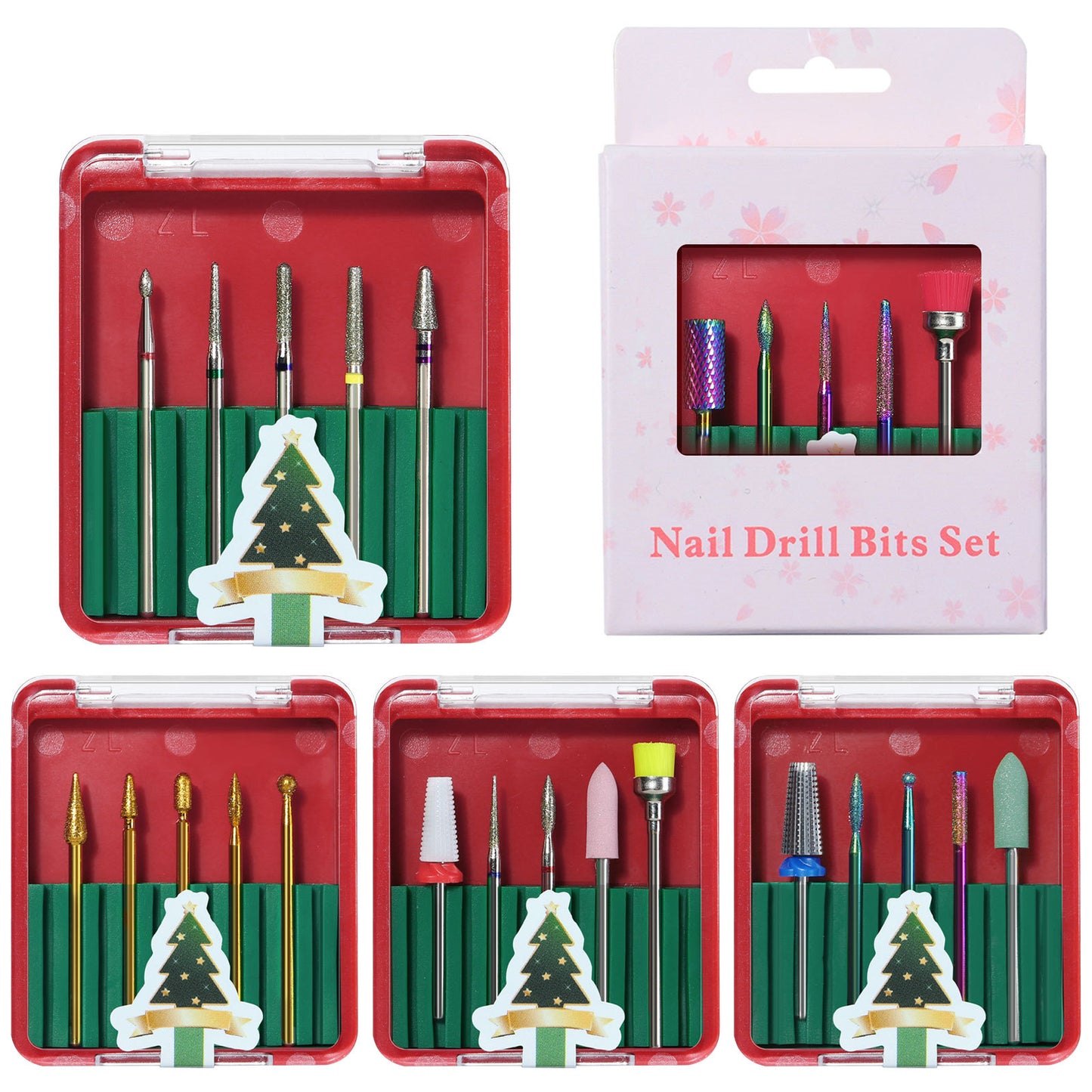 FMT029 New Christmas Drill Bits Set Tungsten Steel Drill Bits Two-way Armor Removal Polishing Set