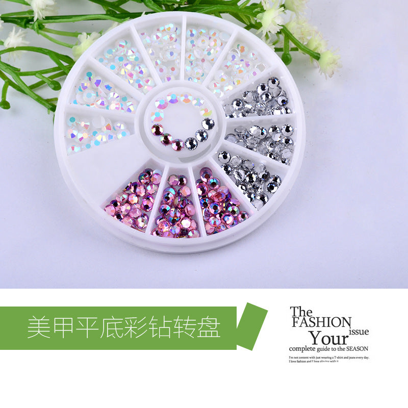 FDME014 Wholesale nail decorations, jelly AB acrylic jewelry nail stickers