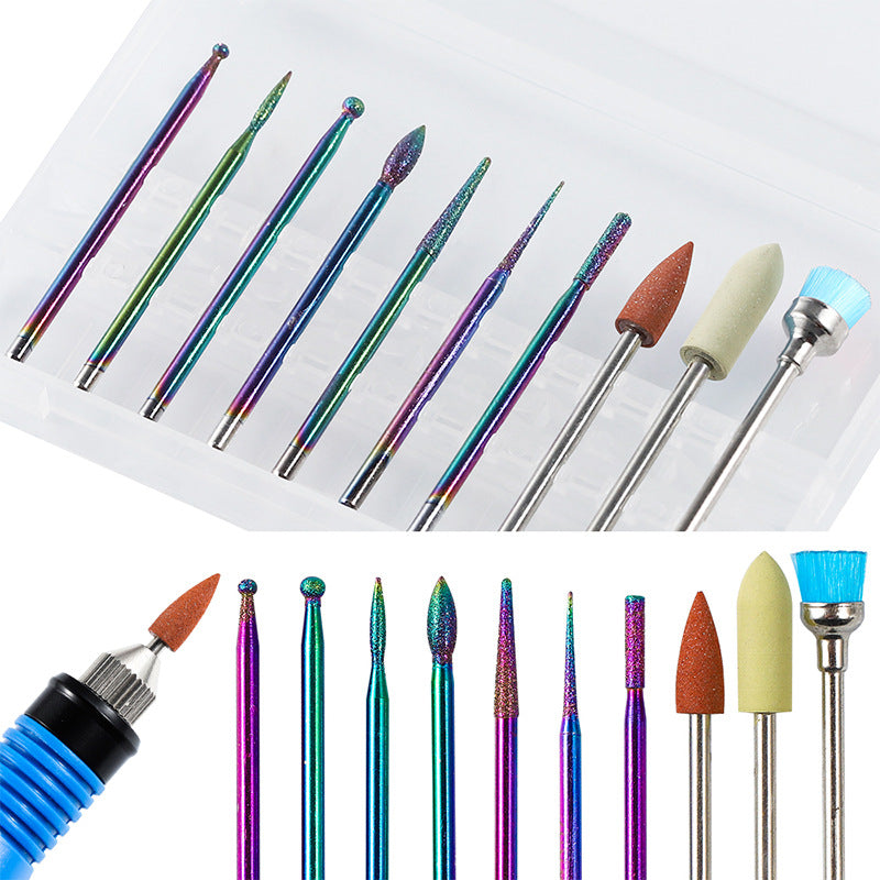 FMT028 Tungsten steel alloy magic color drill bits grinding machine drill bits brush polishing tool