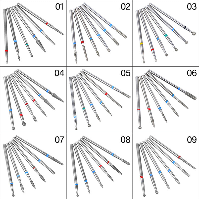 FMT019 Diamond Drill Bits Set Polishing Tools 6 Packs