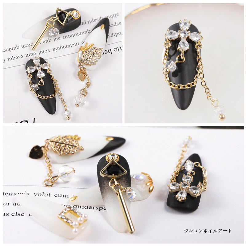 FDMB017 Nail Art Zircon Jewelry, Color Preservation Gold Plated Diamonds, Nail Alloy Diamonds, Rhinestones, Luxury Zircons