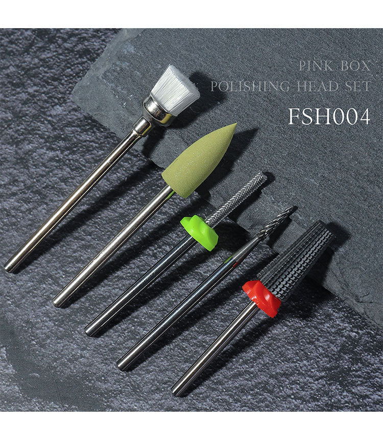 FMT030 Nail art tungsten steel drill bits straight groove teeth two-way unloading polishing