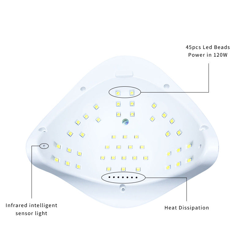 FNL002 Nail lamp quick-drying, 150w manicure machine phototherapy machine, non-black hand manicure lamp nail dryer