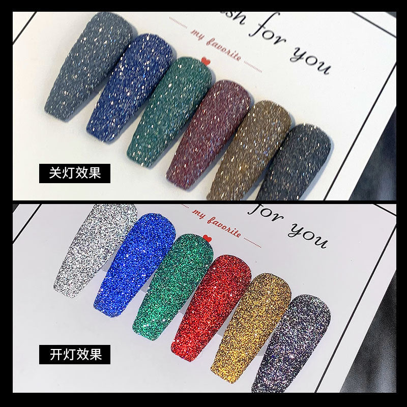 FFMA005 Broken diamond powder, nail accessories, nail glitter, sequins colorful diamond powder, broken diamond effect, white diamond glitter