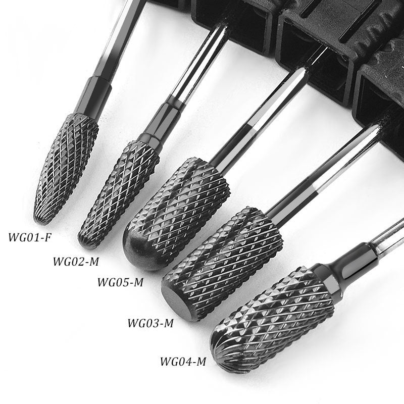 FMT013 Electroplating alloy black tungsten steel drill bits Nail grinding and polishing machine drill bits