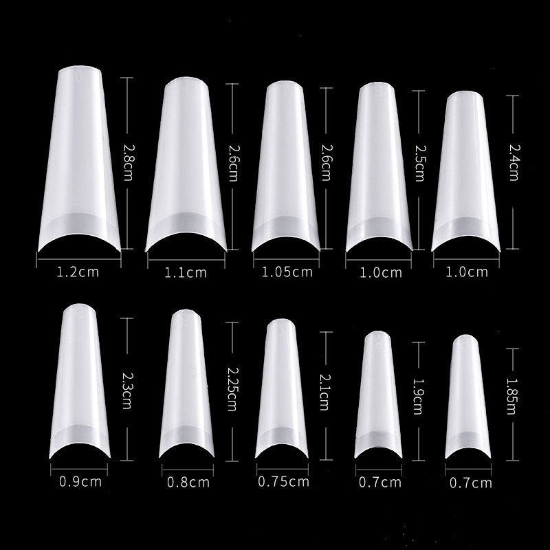 FTMC003 New nails, European and American French flat nails, natural colors, 500/ bags