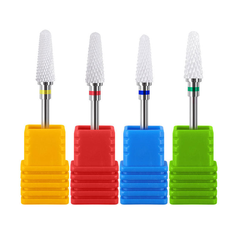 FMT005 Ceramic Drill Bits Single Ceramic Cylindrical Round Head Type Electric Nail Grinder