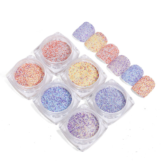 FFMA008 Nail art fragrance woolen powder, icing powder, rainbow powder, snow melting powder, sugar powder, sweater powder, colored nail decoration