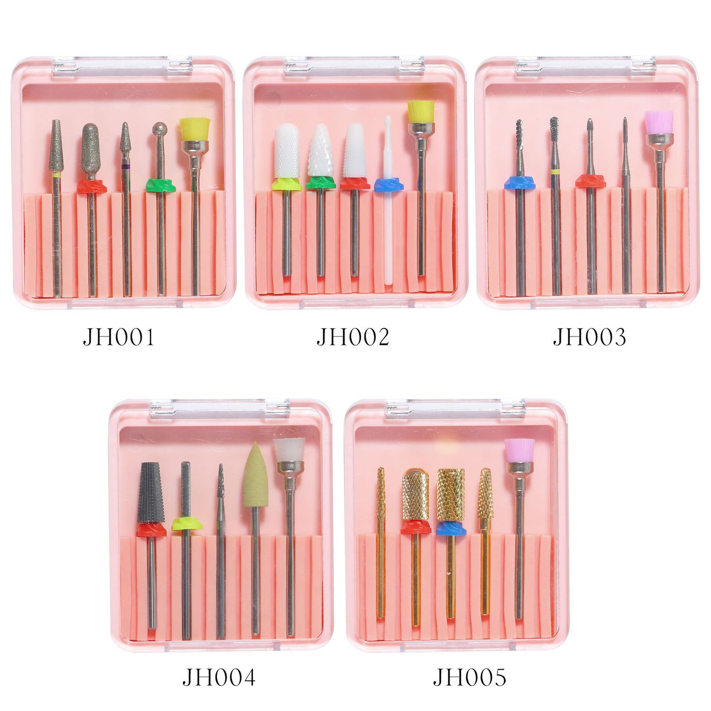 FMT030 Nail art tungsten steel drill bits straight groove teeth two-way unloading polishing