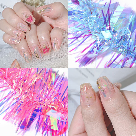 FSMB009 Nail light stickers, glass magic paper, laser mirror stickers