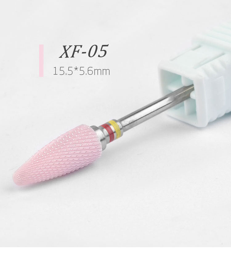 FMT003 New Ceramic Pink Nail Drill Bits   Electric Nail Grinder Tool