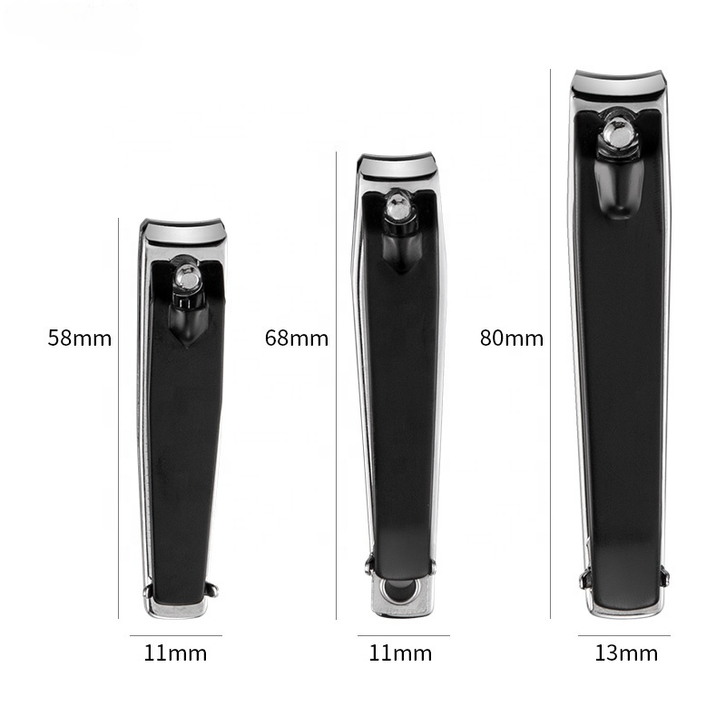 NNC007  Fingernail Toenail Trimmer Care Tool Black color Stainless Steel Nail Art Clippers