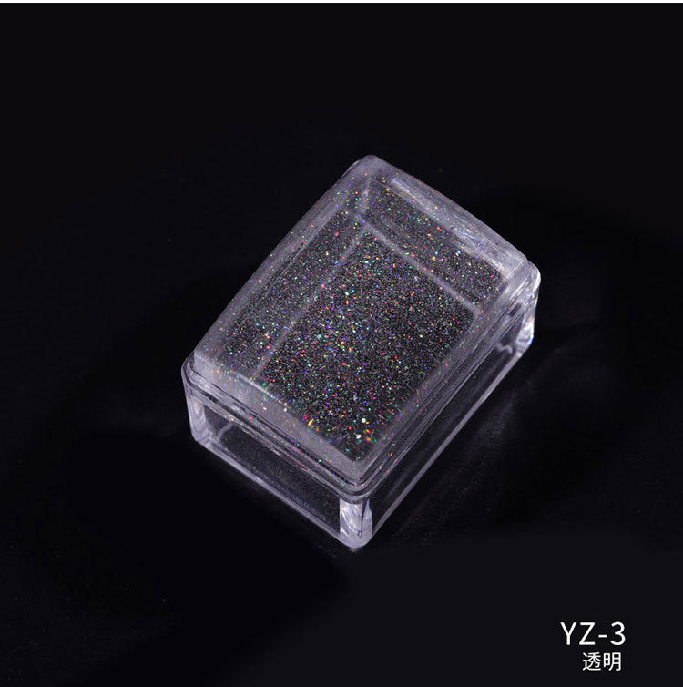 FYMA009 Nail Fluorescent Laser Silicone Stamp, Scraper Cover, Transparent Silicone Stamp Head, Nail Printing Plate