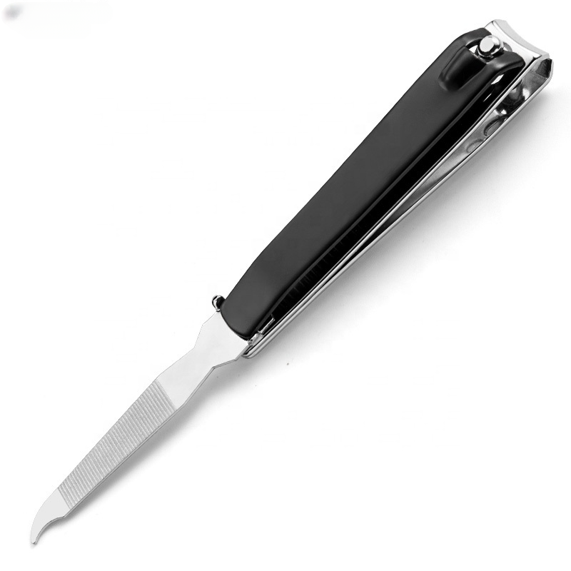 NNC007  Fingernail Toenail Trimmer Care Tool Black color Stainless Steel Nail Art Clippers