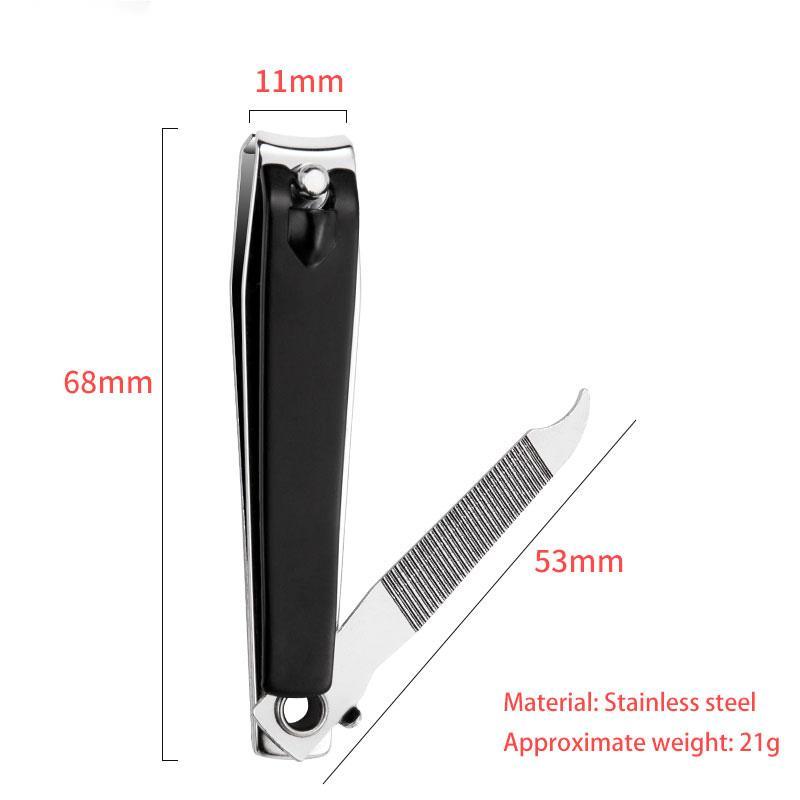 NNC007  Fingernail Toenail Trimmer Care Tool Black color Stainless Steel Nail Art Clippers