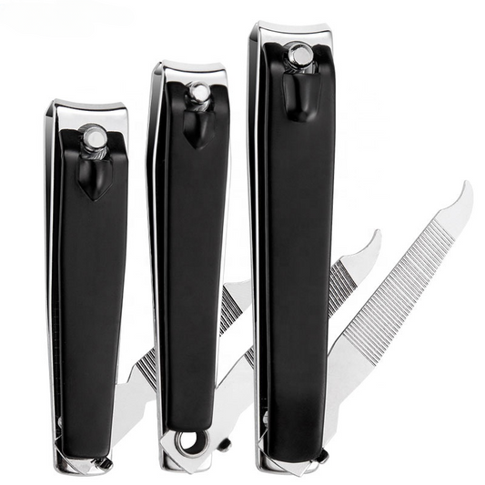 NNC007  Fingernail Toenail Trimmer Care Tool Black color Stainless Steel Nail Art Clippers