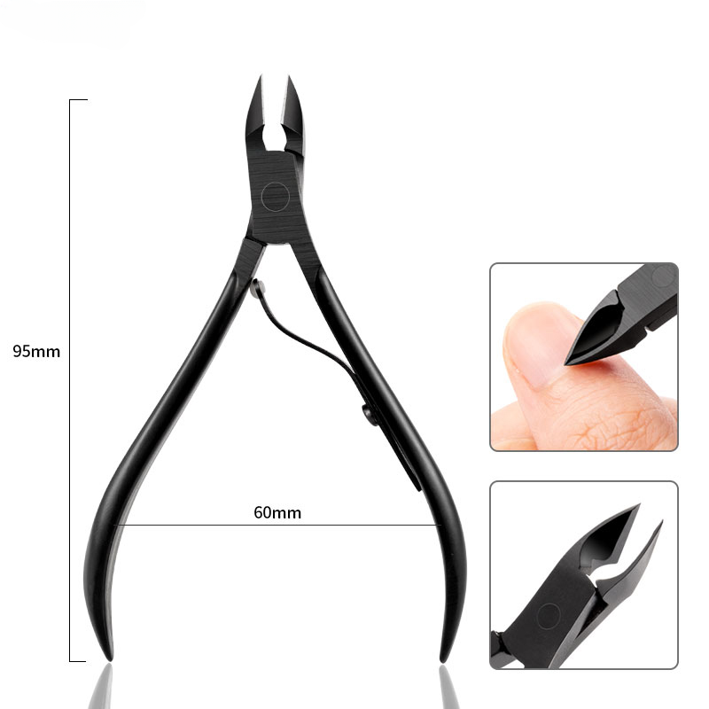 NNC002  High Quality Stainless Steel Rainbow Nail Art Cuticle Nipper Dead Skin Remover Cutter