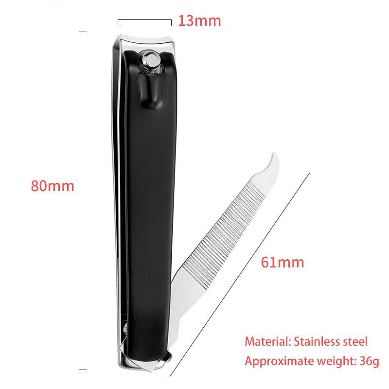 NNC007  Fingernail Toenail Trimmer Care Tool Black color Stainless Steel Nail Art Clippers