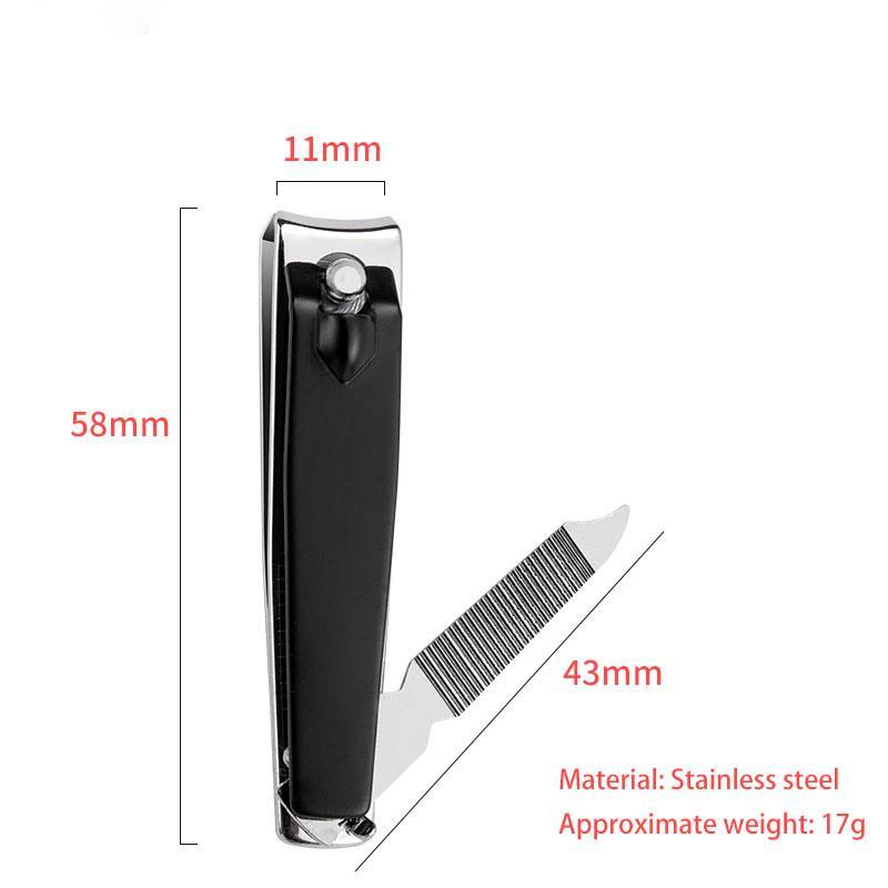 NNC007  Fingernail Toenail Trimmer Care Tool Black color Stainless Steel Nail Art Clippers