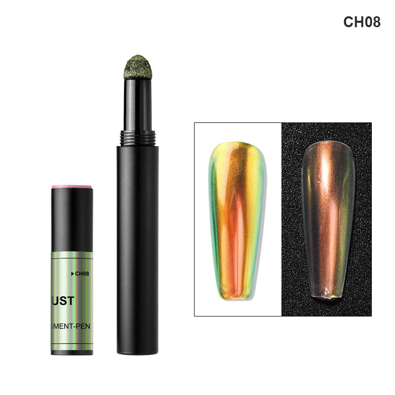 FNP086  Ice Penetrating Dark Glasses Air Cushion Pen Magic Mirror Powder Nail Pigment Brush