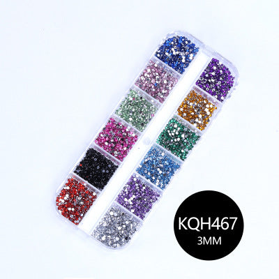 NRS021  ForLife Mixed nail art decals diamond jewelry crystal nails art rhinestone designs 3d shinny nail decorations