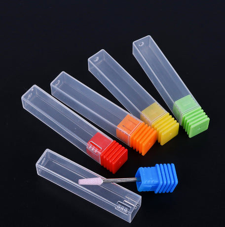 NDB018  1 Pcs Empty Storage Box with lid For Exhibition With Cover Plastic Manicure Nail Tool Nail Drill Bit Holder