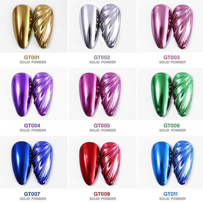 FNP092  Holographic Laser Nail Glitter Mirror Gradient Chrome Nail Pigment Shining Manicure Dipping Powder Nail Art Decoration