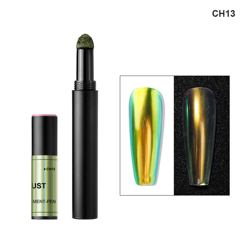 FNP086  Ice Penetrating Dark Glasses Air Cushion Pen Magic Mirror Powder Nail Pigment Brush