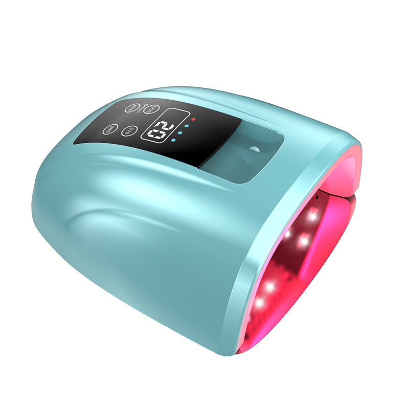 FNL008  New Arrival 90W Wireless Dual Light Rechargeable Cordless Smart Light Therapy Nail Lamp Uv Led Gel Dryer for Salon Manicure