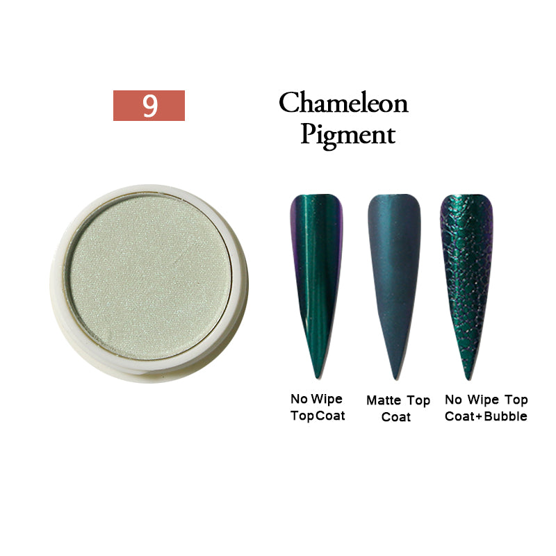 FNP089  nail chrome powder light color chameleon gold metal mirror nail powder Dust Glitters chrome pigments for nails