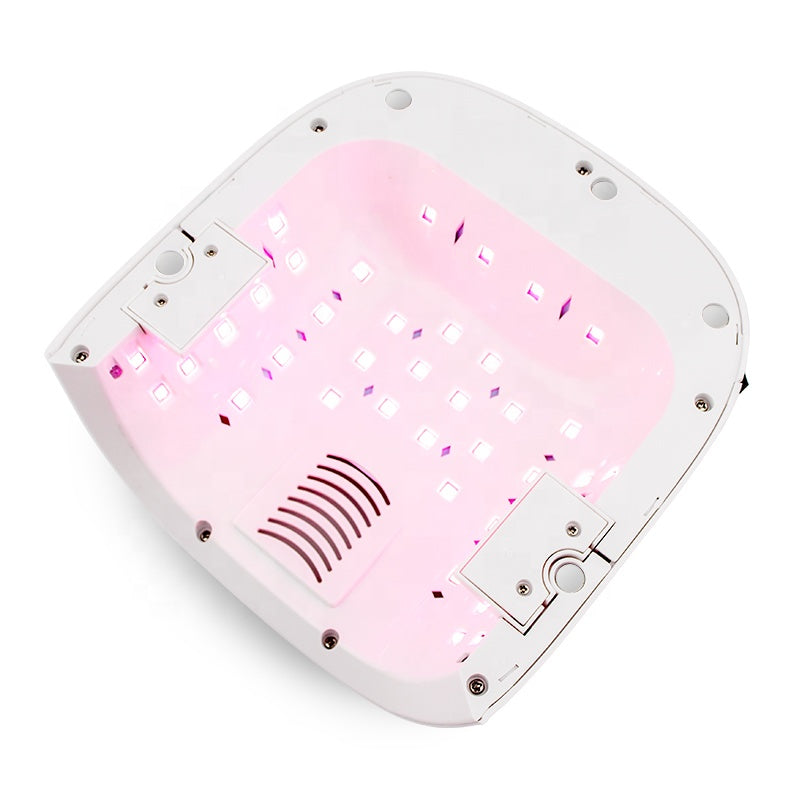 RNL002  new hybrid 86W double OEM dual wireless cordless smart cure digital pink light uv led nail gel lamp manicure nail dryer