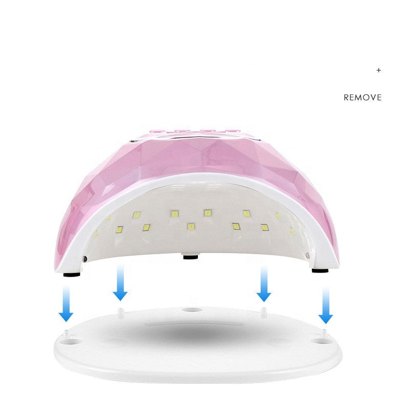 FNL003  F6 86W Professional Rainbow Gel Nail Lamp Coloful UV LED Shell Gel Polish Nail Dryer Fast Curing Gel Polish Nail Lamp