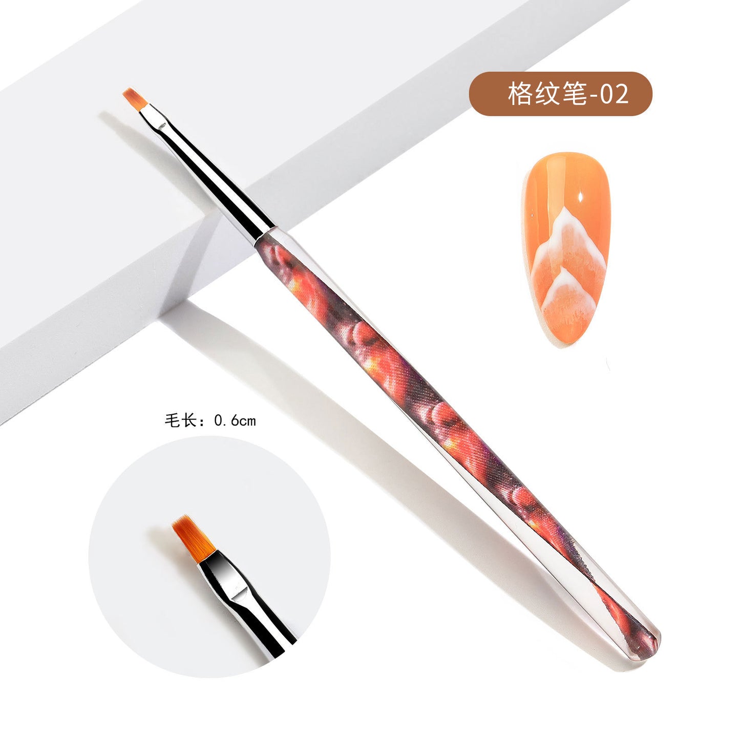 NAB001 ForLife Crystal Acrylic clear streamer Nail pen set painted halo dye light therapy pull line nail special brush