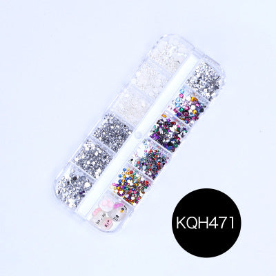 NRS021  ForLife Mixed nail art decals diamond jewelry crystal nails art rhinestone designs 3d shinny nail decorations