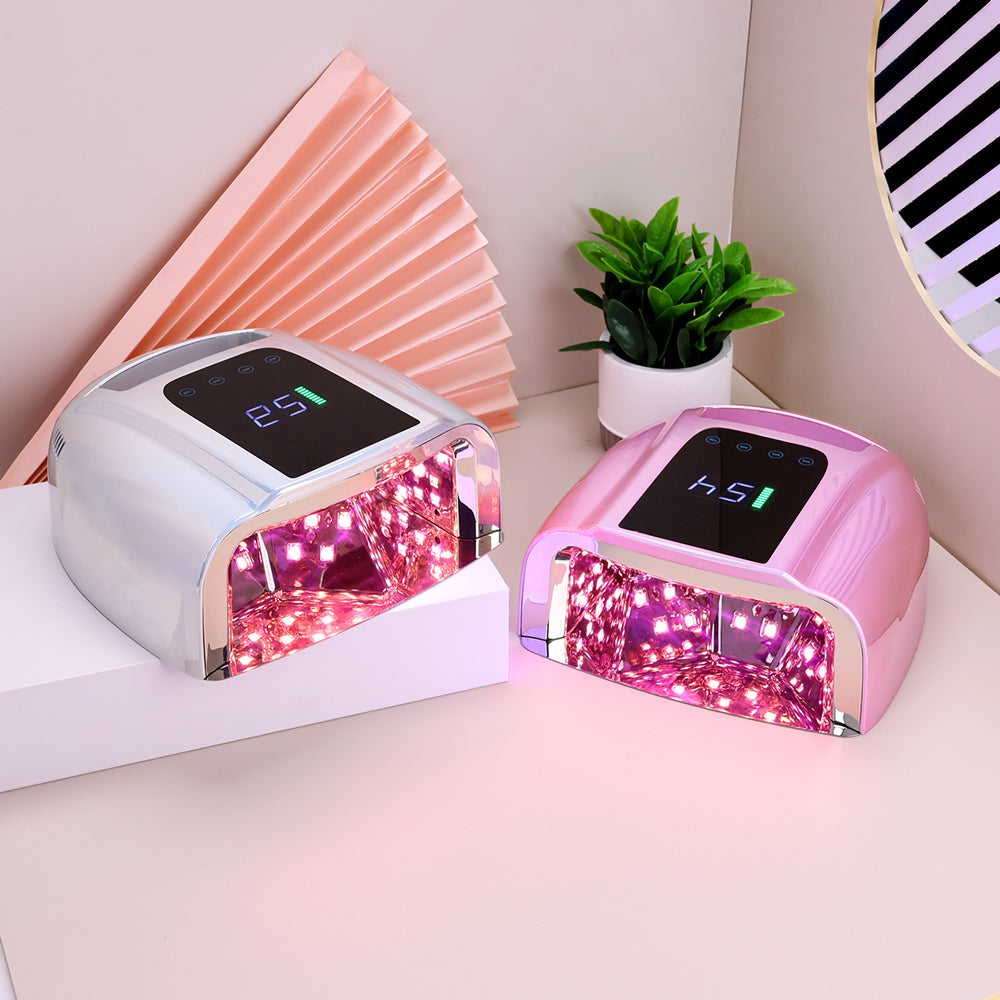 RNL024 15600mAh Rechargeable Nail Lamp 96W Red Light Nail Polish Dryer Machine Manicure Light Cordless Nail UV LED Lamp