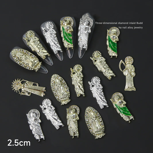 NZJ048  Beauty top St.Jude Nail Art Alloy rhinestone Jewelry charms