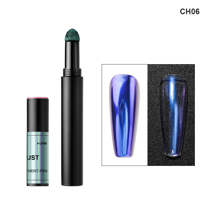 FNP086  Ice Penetrating Dark Glasses Air Cushion Pen Magic Mirror Powder Nail Pigment Brush