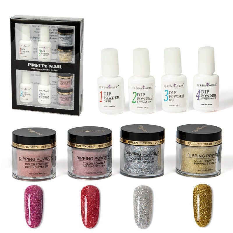 FNP070  Customized Nail Infiltration Powder Set Private Label Setting Powder Nail Art Set