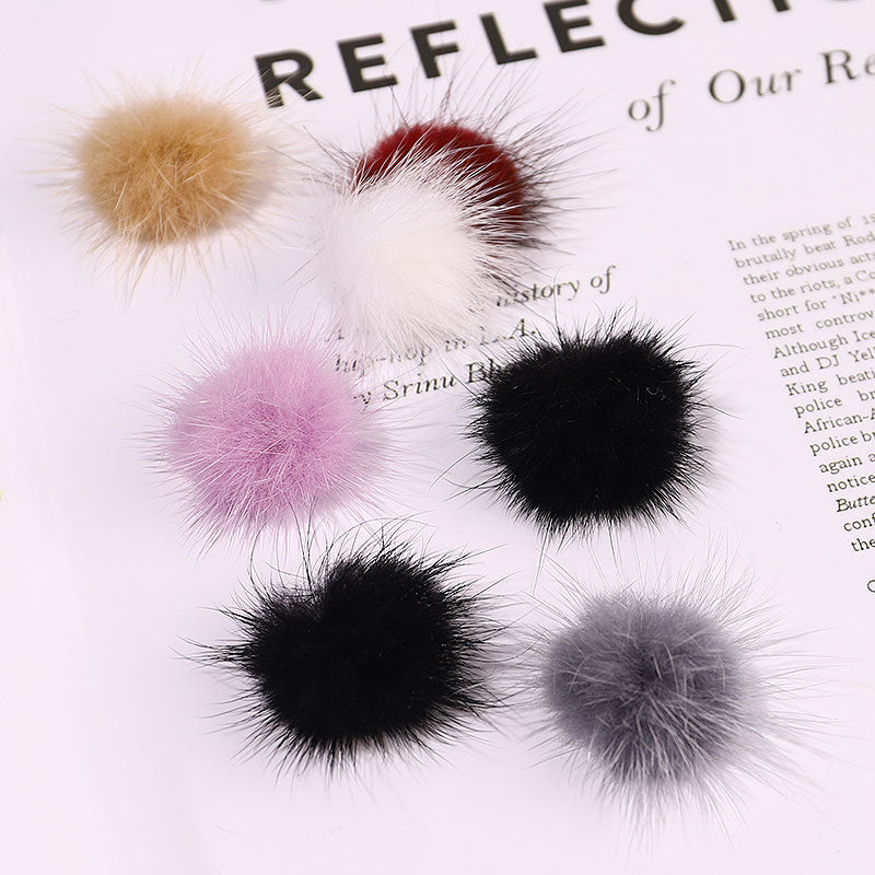 NDE057  ForLife  2021 Popular Removable Magnetic Hairball Nail Charms DIY pompom Nail Jewelry Decoration