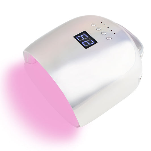 RNL002  new hybrid 86W double OEM dual wireless cordless smart cure digital pink light uv led nail gel lamp manicure nail dryer