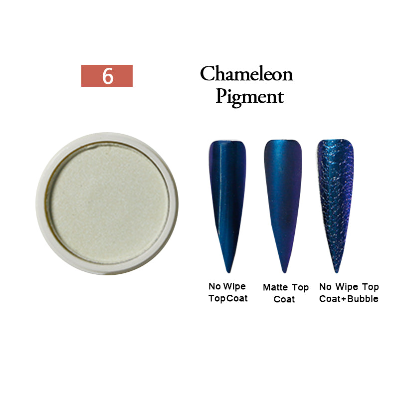 FNP089  nail chrome powder light color chameleon gold metal mirror nail powder Dust Glitters chrome pigments for nails